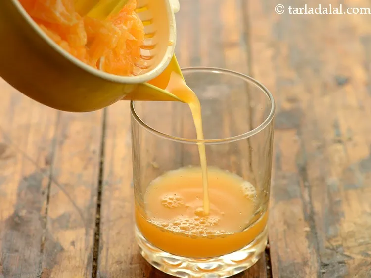 Step 33 – This is the orange juice that will get collected in the container of the manual …