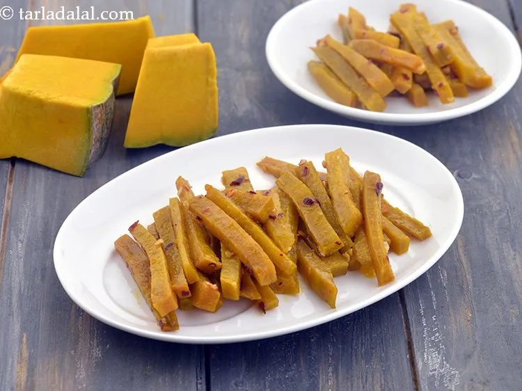 Step 10 – Serve <strong>oven baked pumpkin fries recipe | how to make pumpkin fries | easy homemade …