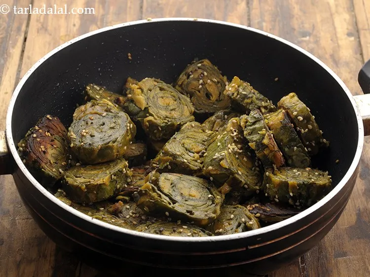 Step 35 – Toss gently and cook on a medium flame for 1 to 2 minutes. Our aluvadi …