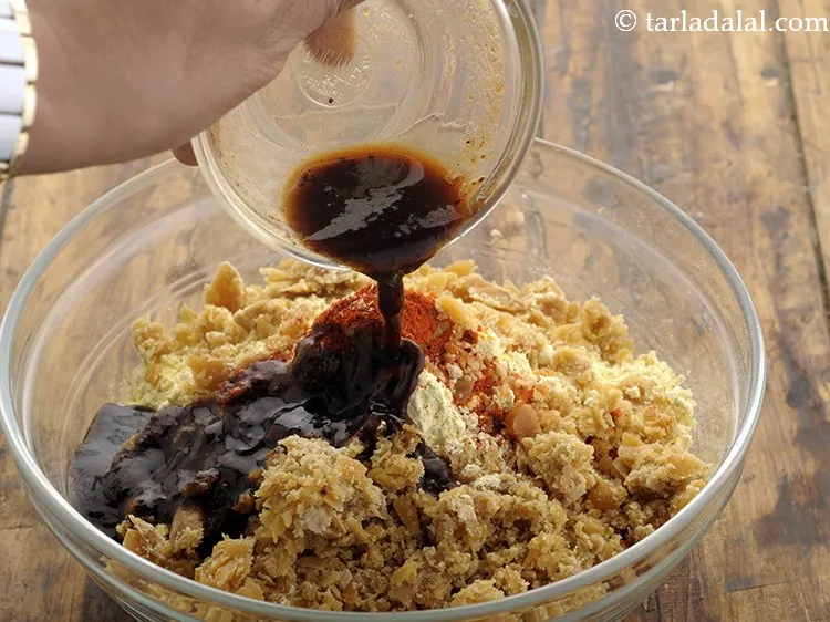 Step 7 – Add&nbsp;<a href="https://www.tarladalal.com/Tamarind-Water-Imli-ka-Paani-225r" target="_blank">tamarind water</a>. Refer this recipe to learn how to make.