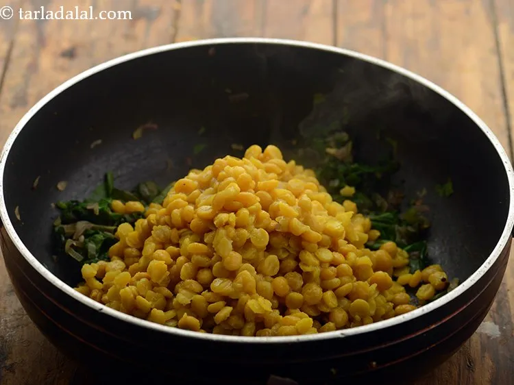 Step 19 – Add the cooked dal.