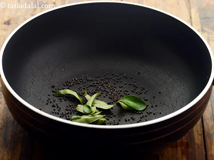 Step 12 – Add curry leaves.