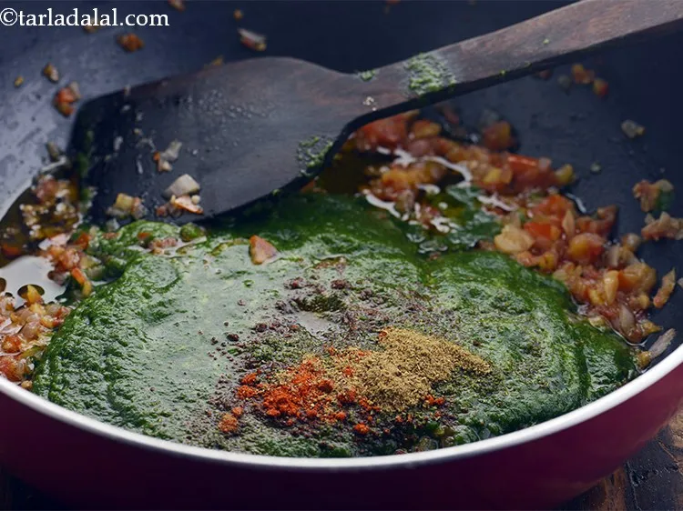 Step 25 – Add garam masala.