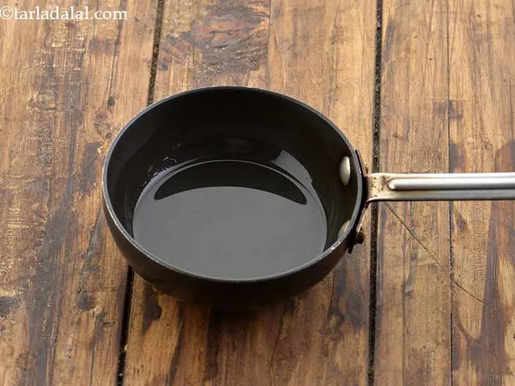 Step 30 – Heat the remaining 1 tbsp of ghee in a small non-stick pan.