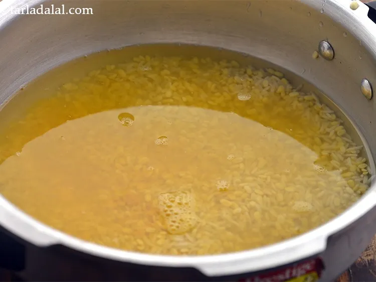 Step 13 – Add salt and 1&frac12; cups of water.