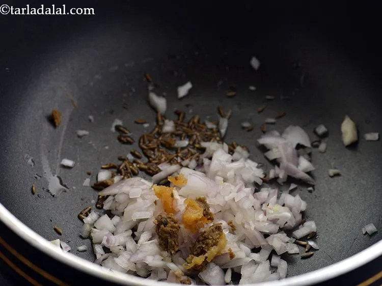 Step 23 – Add the ginger-garlic paste. Again this also lends an amazing flavour to the dal, but …