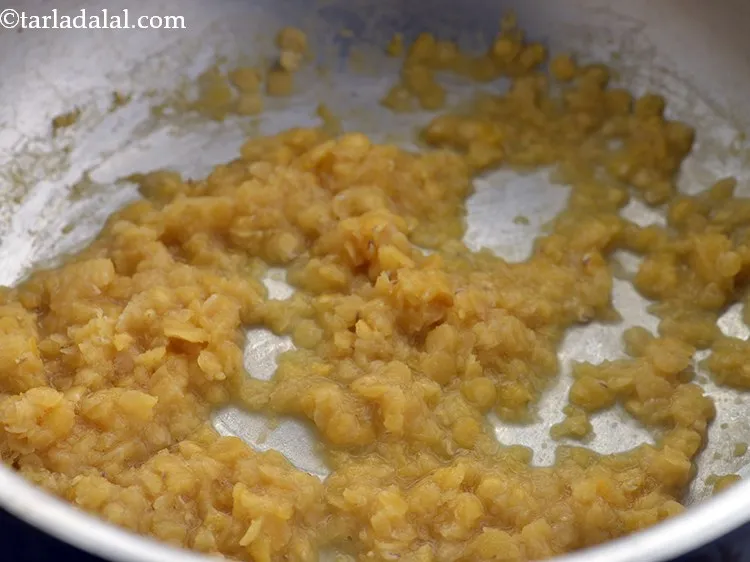 Step 19 – This is how the mixture for <strong>Masoor Dal with Palak for Babies and Toddlers</strong> will …