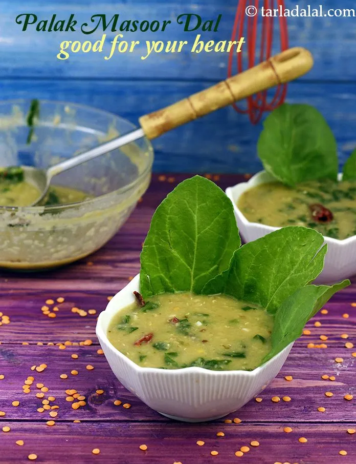 Step 22 – <strong>Palak Masoor Dal &ndash; A Healthy Accompaniment for Healthy Heart.&nbsp;</strong>Palak and Masoor Dal both the …