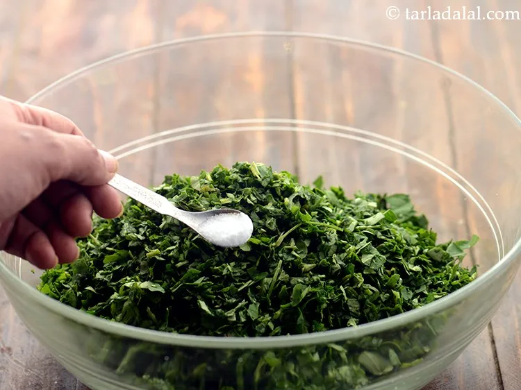 Step 5 – Sprinkle a little salt over it.