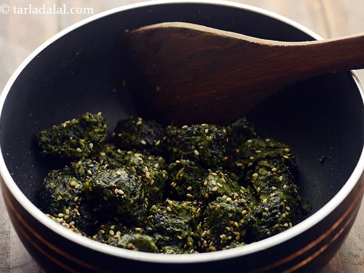 Step 30 – Toss gently on a slow flame for 2 to 3 minutes till they are lightly …