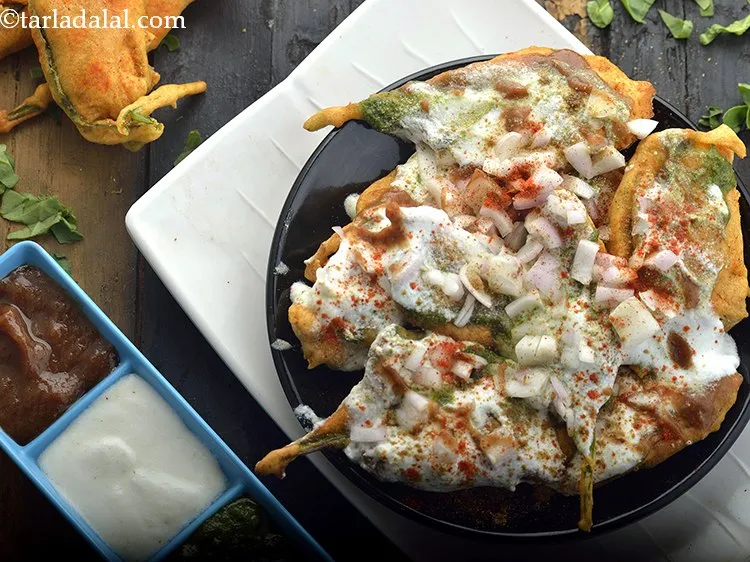 Step 21 – <strong>Palak pakoda chaat recipe | palak pakora chaat | Indian palak patta chaat | spinach …