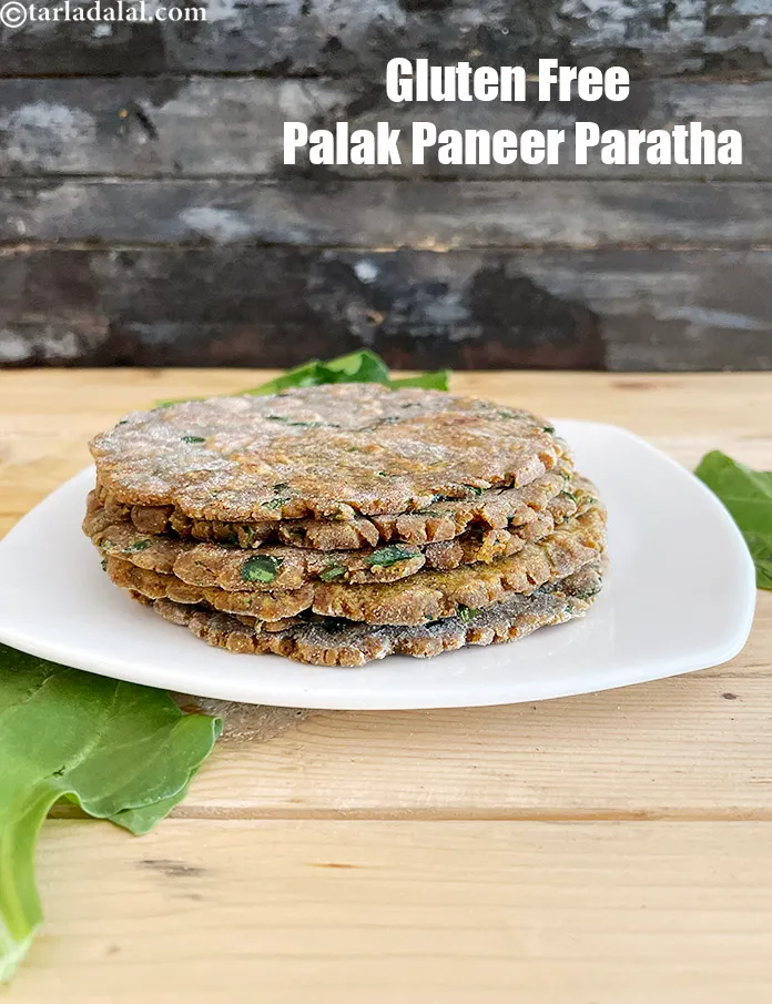 स्टेप 22 – ताज़े दही के साथ <strong>पालक पनीर रोटी</strong> को | <strong>ग्लूटेन …