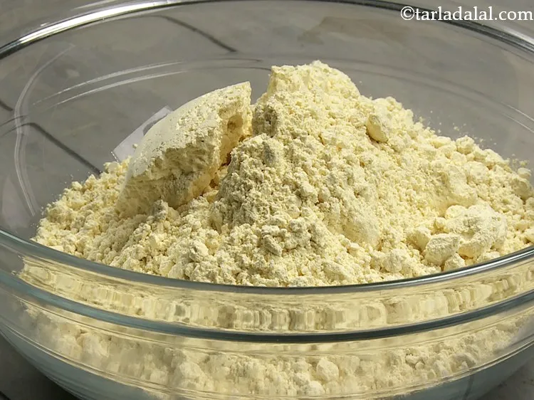 Step 16 – Add the besan.