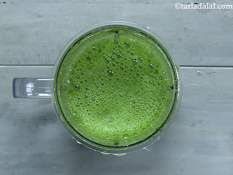 Step 14 – Blend everything to a smooth paste and keep aside.