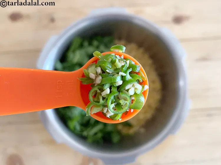 Step 10 – Add&nbsp;<meta charset="UTF-8" />1 tsp&nbsp;finely&nbsp;<a href="glossary-chopped-green-chilli-820i">chopped green chillies</a>.