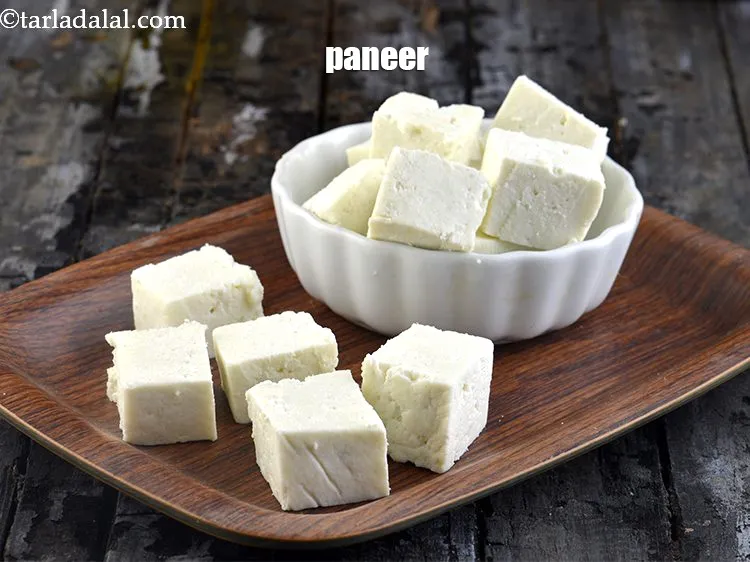 Step 6 – Learn how to make <a href="https://www.tarladalal.com/paneer-recipe--how-to-make-paneer-424r" target="_blank">paneer </a>in detail.&nbsp;<br /> &nbsp;