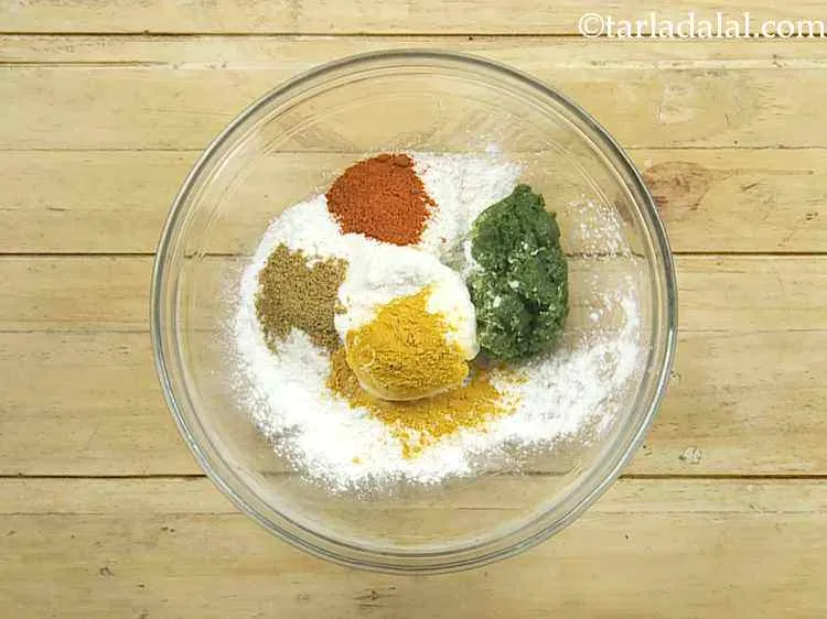 Step 31 – Add cumin seeds powder. Lightly roast the cumin seeds before grinding it into a powder.