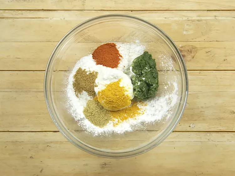 Step 32 – Add coriander powder. This being an <em>Indian starter</em>, we make use of all the regular …