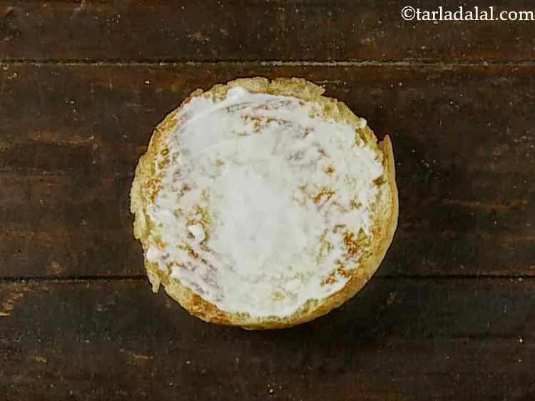 Step 18 – Spread 1 tbsp of mayonnaise evenly over it.