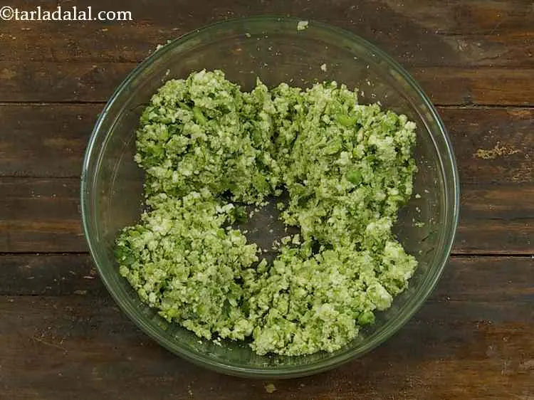 Step 7 – Divide the mixture into 4 equal portions.