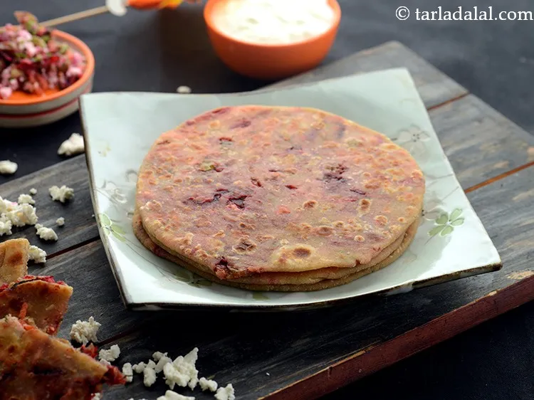 Step 25 – Serve&nbsp;<strong>paneer and vegetable paratha recipe | mixed veg paratha with paneer | healthy paneer vegetable …