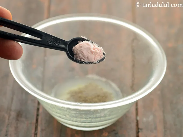 Step 3 – Add little black salt. For heart patients and hypertensives, this is best avoided.&nbsp;