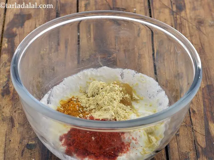 Step 6 – Add the besan. Besan acts as binding agent and holds all the ingredients of the …