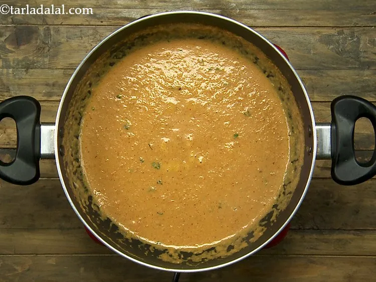 Step 25 – Mix well and cook on a medium flame for 30 seconds, while stirring occasionally.