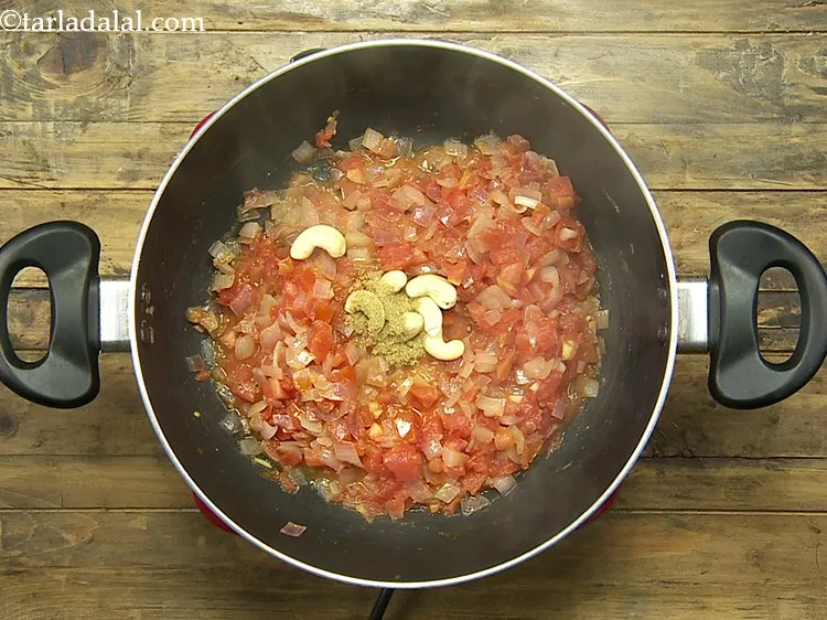Step 8 – Add the coriander powder.