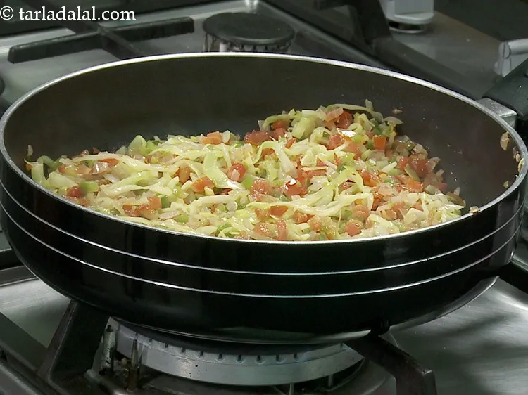 Step 15 – Mix well and cook on a medium flame for 2 minutes, while stirring occasionally or …