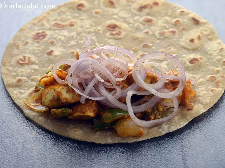 Step 39 – Arrange &frac14; cup of onion slices over it.