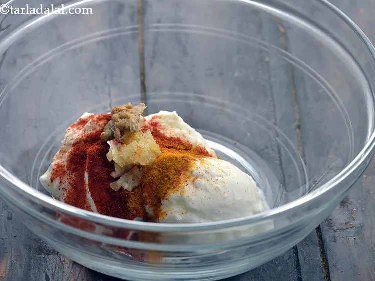 Step 20 – Add the ginger - garlic paste.