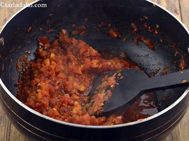 Step 16 – Mix well and cook on a medium flame for 2 to 3 minutes, while stirring …