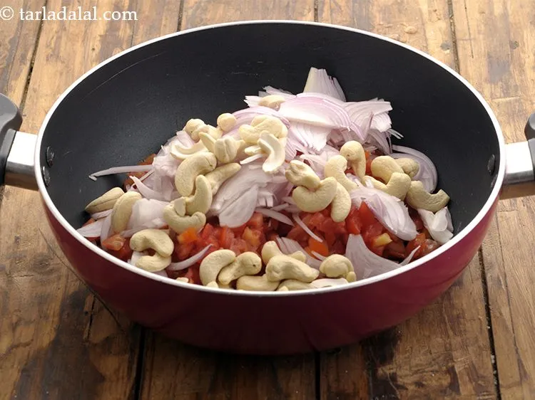 Step 4 – Add cashew nuts. Peanuts, almonds and pine nuts work particularly well as substitute. If you …