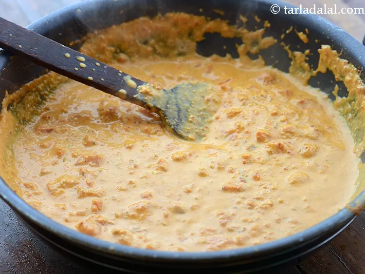 Step 20 – Mix well and cook on a medium flame for 5 to 6 minutes, while stirring …