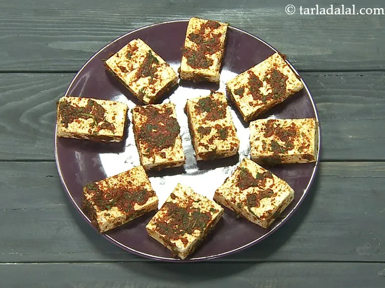 Step 20 – Marinate all the paneer cubes with the prepared marinade&nbsp;from all the sides. Keep aside for …