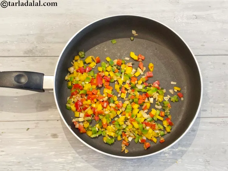 Step 9 – Saut&eacute; on a medium flame for another minute.