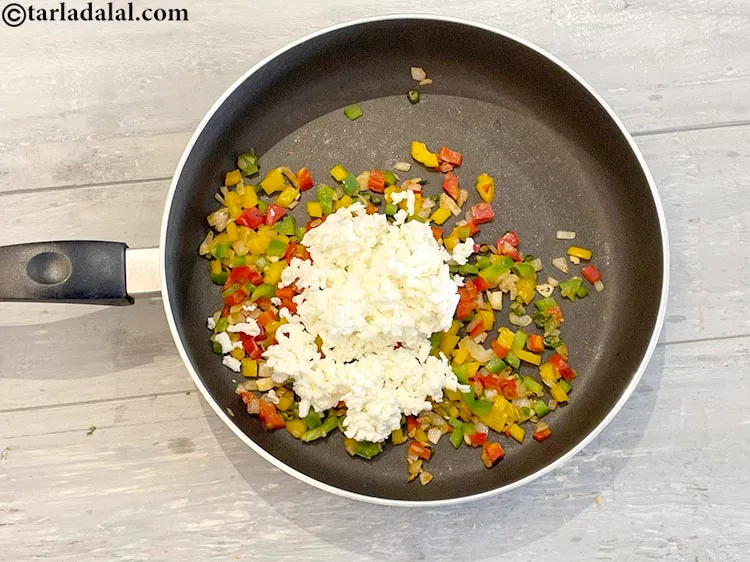 Step 10 – Add the paneer.