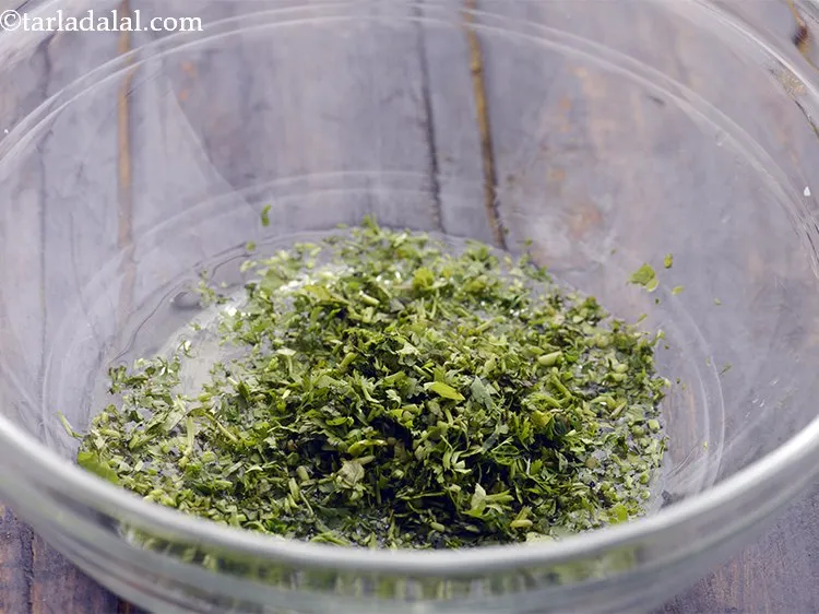 Step 29 – Add the chopped coriander.