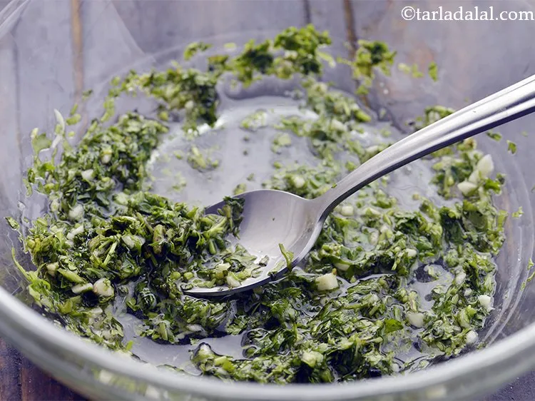 Step 31 – Mix&nbsp;<strong>pita bread for paneer pita pockets </strong>marinade<strong>&nbsp;</strong>well and keep aside.