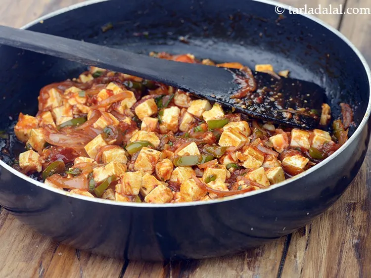 Step 14 – Mix well and cook on a medium flame for 1 minute, while stirring occasionally.