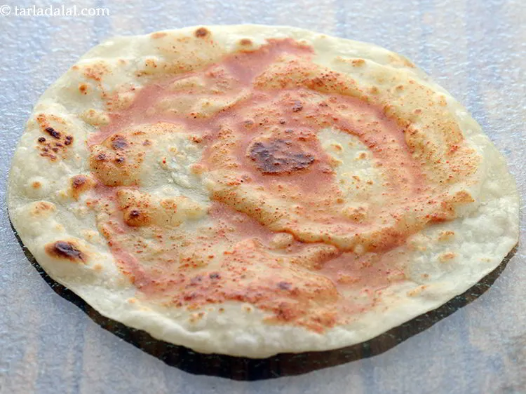 Step 20 – Put 1 tsp of chilli sauce and spread it evenly over it. Also, you can …