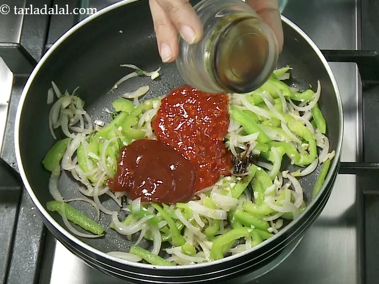 Step 9 – Add soy sauce.