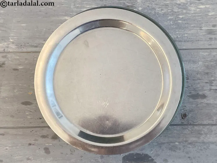 Step 14 – Cover with a lid and keep aside for 10 minutes.