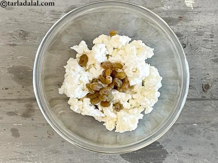 Step 20 – Add the soaked raisins.