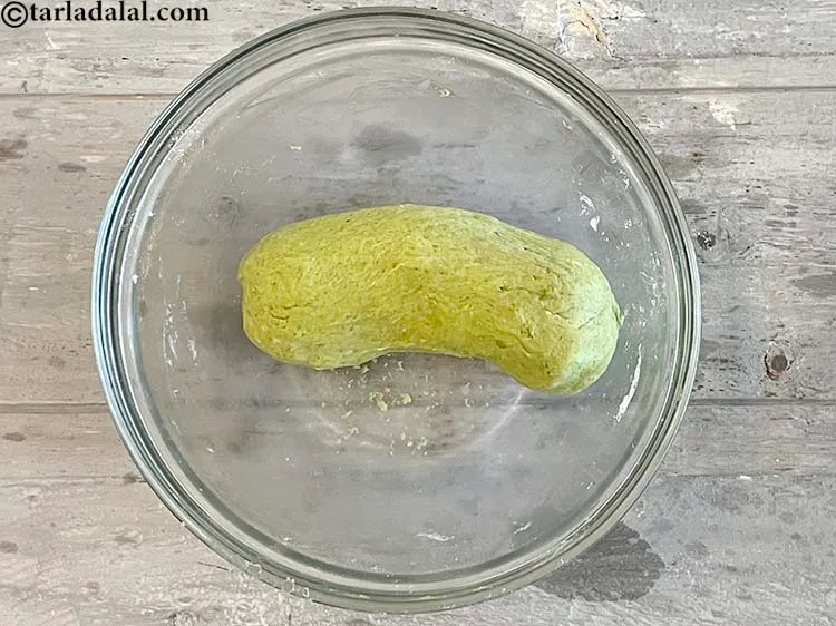 Step 15 – Shape the dough into a thick rope shape. This makes it easier to divide the …