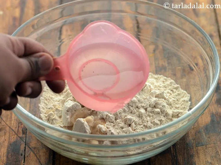 Step 4 – Add water little by little. Be careful while adding water. Adding too much of water …