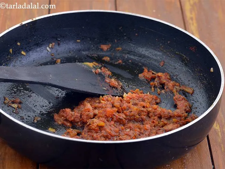 Step 7 – Finally, add the garam masala, pav bhaji masala and salt, mix well cook on a …