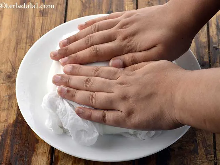 Step 24 – Now, fold it from top and bottom portion. Press it lightly.