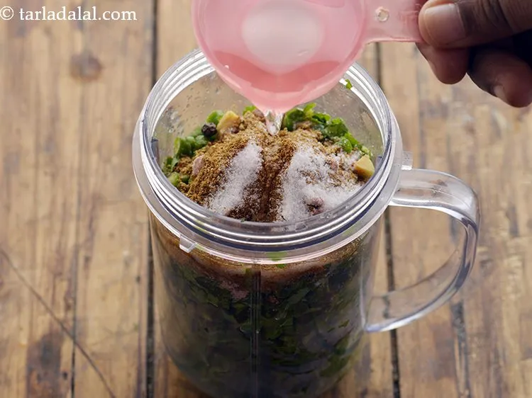 Step 12 – Add around &frac14; cup of water.